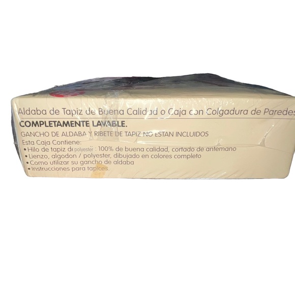 Bouquet Latch Hook Kit Noel 20" X 30”RUG KIT  Kit#214 Vintage New Sealed Box. - Picture 2 of 4